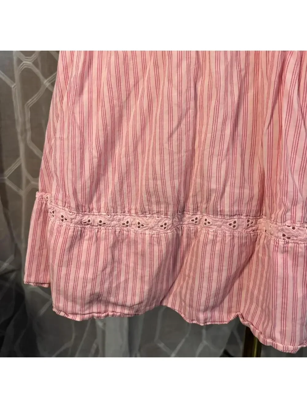 Vintage Victoria’s Secret Pink strapless smocked mini dress size S - Picture 4 of 8